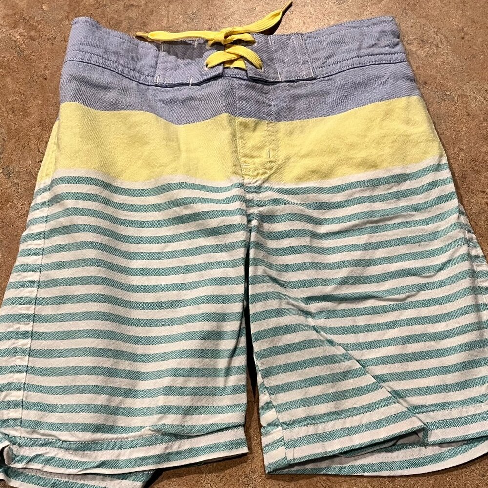 Janie and Jack Pastel Striped Swim Board Shorts (size 4)